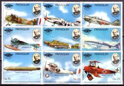Paraguay 1980  Militärluftfahrt - 100. Todestag von Sir Rowland Hill