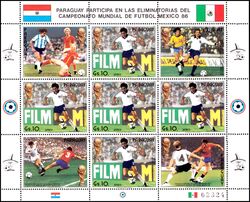 Paraguay 1985  Fuball-Weltmeisterschaft 1986 in Mexiko