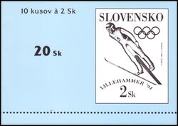 1994  Olympische Spiele in Lillehammer - Markenheftchen