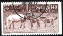 1977  Freimarke: Natur und Handwerk - Gotlandponies