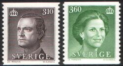 1987  Freimarken: Knig Carl XVI. Gustaf und Knigin Silvia