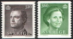 1987  Freimarken: Knig Carl XVI. Gustaf und Knigin Silvia