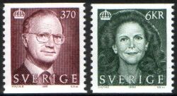 1995  Freimarken: König Carl XVI. Gustaf und Königin Silvia