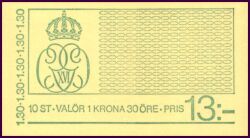 1976  Freimarke: König Carl XVI. Gustaf - Markenheftchen