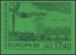 1986  Europa: Natur- und Umweltschutz - Markenheftchen