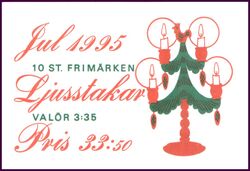 1995  Weihnachten: Kerzenleuchter - Markenheftchen