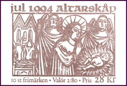 1994  Weihnachten: Holzfiguren - Markenheftchen