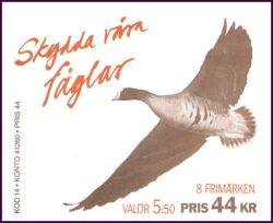 1994  Weltweiter Naturschutz WWF: Vögel - Markenheftchen