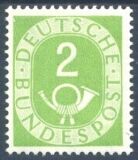 1951  Freimarke: Posthorn 123