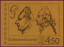 1972  Schwedische Kunst des 18. Jahrhunderts - Markenheftchen