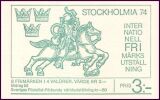 1974  Intern. Briefmarkenausstellung STOCKHOLMIA `74 -...