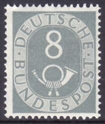 1951  Freimarke: Posthorn 127