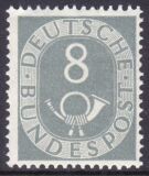 1951  Freimarke: Posthorn 127