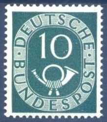 1951  Freimarke: Posthorn 128