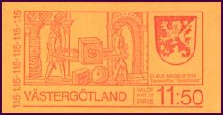 1978  Tourismus - Västergötland - Markenheftchen