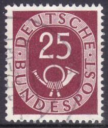 1951  Freimarke: Posthorn 131