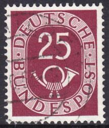 1951  Freimarke: Posthorn 131