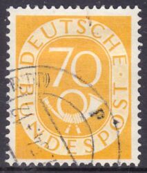 1951  Freimarke: Posthorn 136