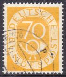 1951  Freimarke: Posthorn 136
