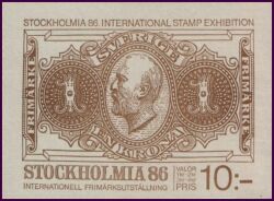 1983  Internationale Briefmarkenausstellung STOCKHOLMIA `86 - Markenheftchen