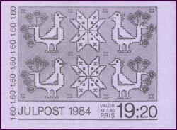 1984  Weihnachten: Überwinternde Vögel - Markenheftchen