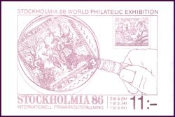 1986  Internationale Briefmarkenausstellung STOCKHOLMIA `86 - Markenheftchen