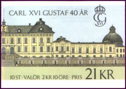 1986  40. Geburtstag von König Carl XVI. Gustaf - Markenheftchen