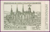 1986  Internationale Briefmarkenausstellung STOCKHOLMIA...