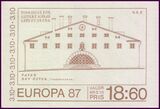 1987  Europa: Moderne Architektur - Markenheftchen
