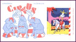 1987  200 Jahre Zirkus in Schweden - Markenheftchen
