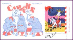 1987  200 Jahre Zirkus in Schweden - Markenheftchen