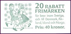 1988  Rabatt-Freimarken: Mittsommernachtsfest in Schweden - Markenheftchen