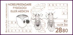 1989  Nobelpreisträger für Physiologie und Medizin - Markenheftchen