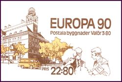 1990  Europa: Postalische Einrichtungen - Markenheftchen