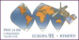 1991  Europa: Europische Weltraumfahrt - Markenheftchen