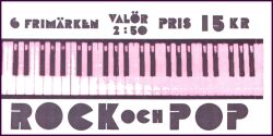 1991  Musik in Schweden: Popmusik - Markenheftchen