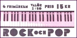 1991  Musik in Schweden: Popmusik - Markenheftchen