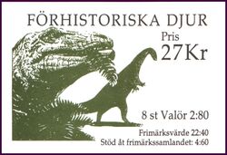 1992  Prhistorische Tiere - Markenheftchen