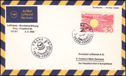 1966  Lufthansa Streckeneröffnung von Prag - Frankfurt
