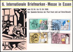1986  Werbekarte - Briefmarkenmesse Essen