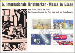 1986  Werbekarte - Briefmarkenmesse Essen