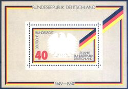 0086 - 1974  25 Jahre Bundesrepublik Deutschland