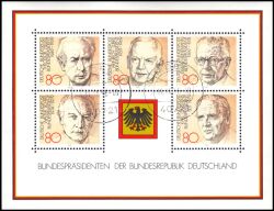 1982  Bundesprsidenten der BRD - Block