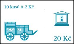 1994  Freimarke: Städte / Postwagen - Markenheftchen
