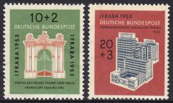 1953  Internationale Briefmarkenausstellung "IFRABA" - Satz