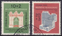 1953  Internationale Briefmarkenausstellung "IFRABA" - Satz