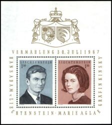 1967  Hochzeit des Erbprinzen Hans-Adam und Gräfin Marie