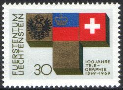 1969  100 Jahre Telegrafie in Liechtenstein