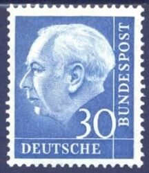 1954  Freimarke: Bundespräsident Theodor Heuss