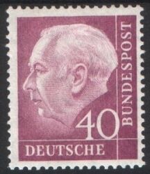 1954  Freimarke: Bundesprsident Theodor Heuss